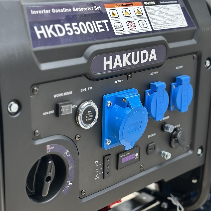 Máy phát điện động cơ xăng inverter HAKUDA 5KW HKD5500IET