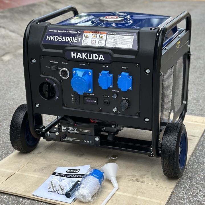 Máy phát điện động cơ xăng inverter HAKUDA 5KW HKD5500IET