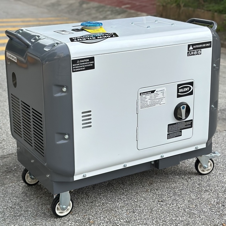 Máy phát điện chạy dầu 7KW HAKUDA HKD7500P1PRO siêu chống ồn