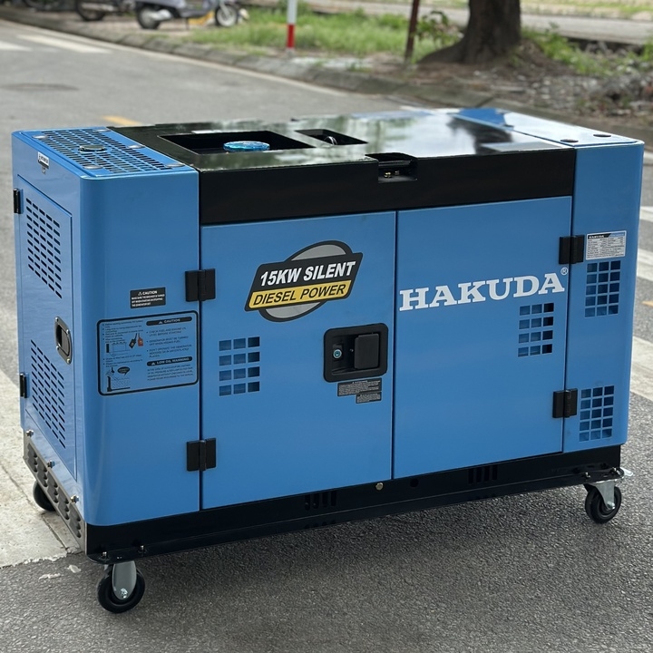 Máy phát điện chạy dầu 15KW HAKUDA HKD15KP1 chống ồn