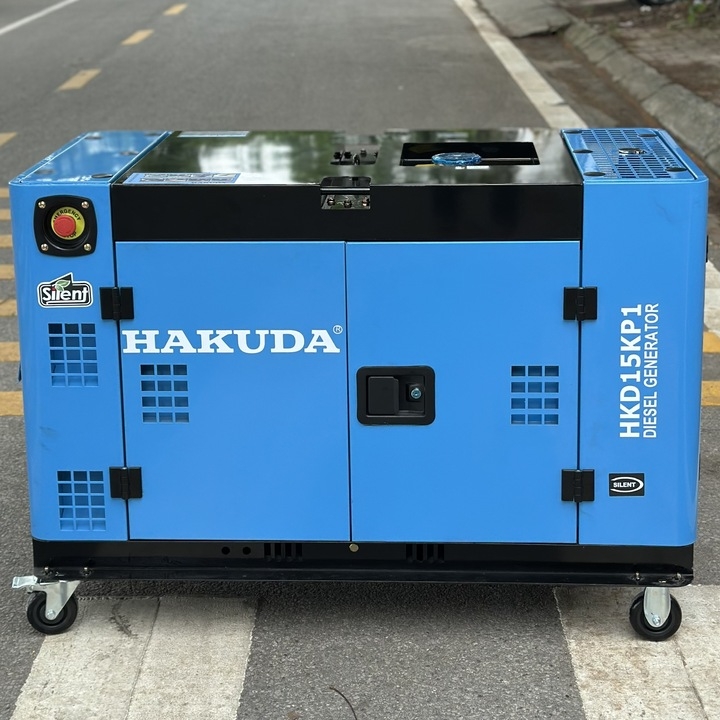 Máy phát điện chạy dầu 15KW HAKUDA HKD15KP1 chống ồn