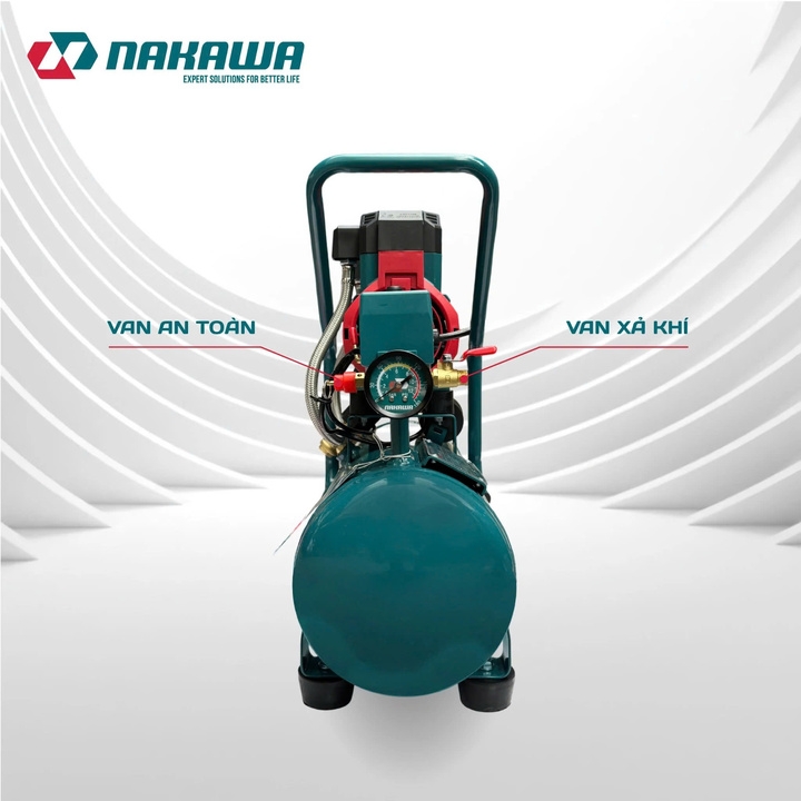 Máy nén khí không dầu tốc nhanh siêu êm 1.8HP NAKAWA NK-18H16L