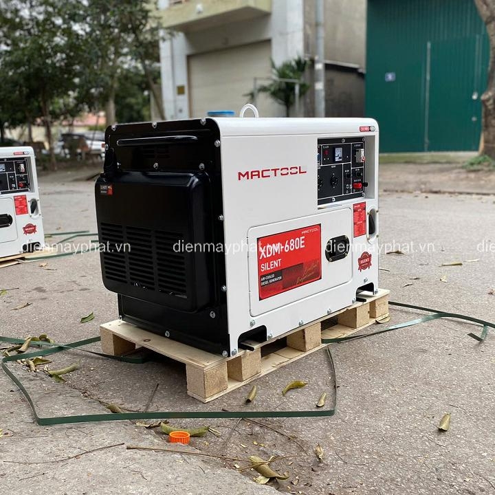 Máy phát điện chạy dầu MACTOOL 5KW XDM-680E chống ồn