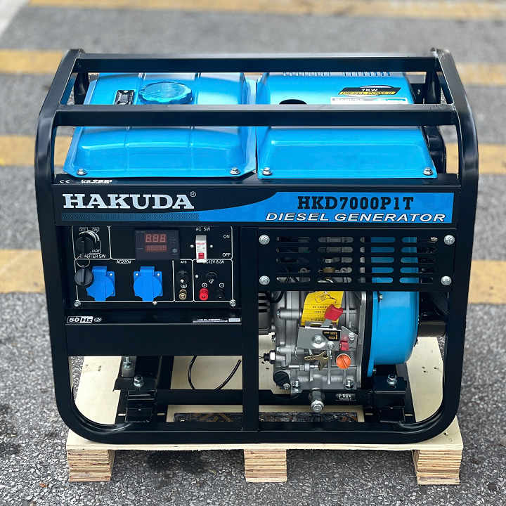 Máy phát điện chạy dầu HAKUDA 7KW HKD7000P1T