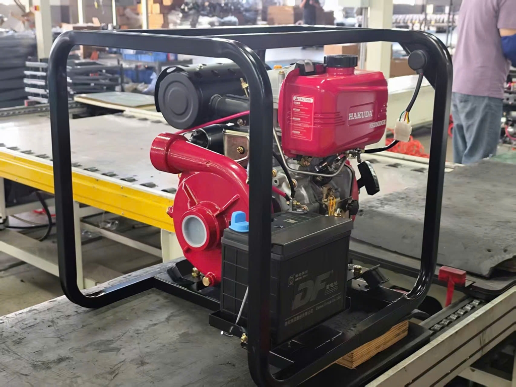 Máy bơm nước chạy dầu cao áp HAKUDA HKD50DGE 4kW