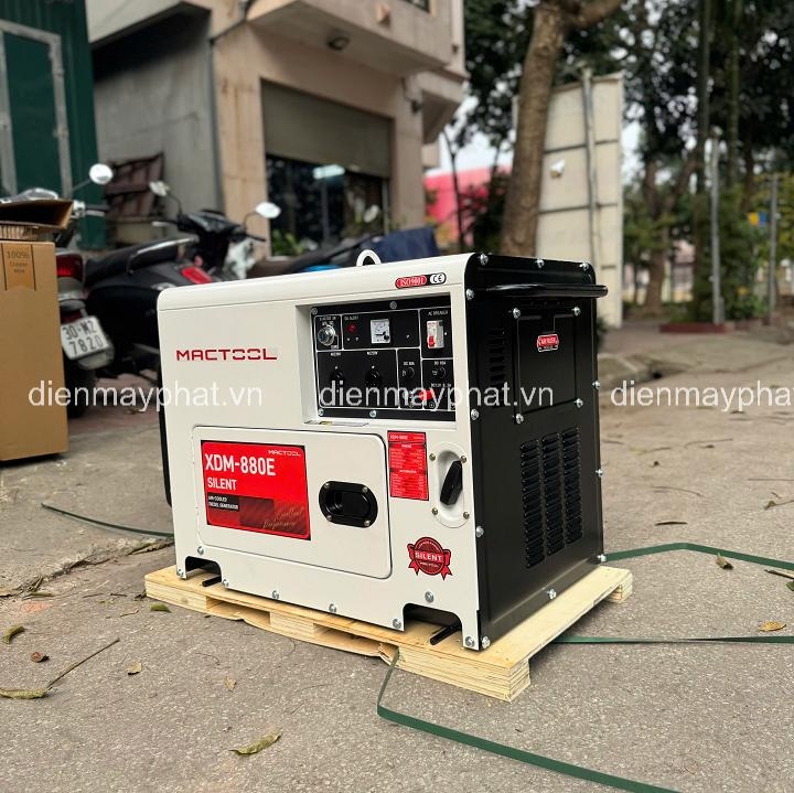Máy phát điện chạy dầu MACTOOL 6KW XDM-880E chống ồn