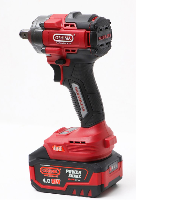 Máy Mở Bu Lông Pin Lithium Oshima MBL21V-NG500N-D3 (Đã Bao Gồm Sạc, Pin)