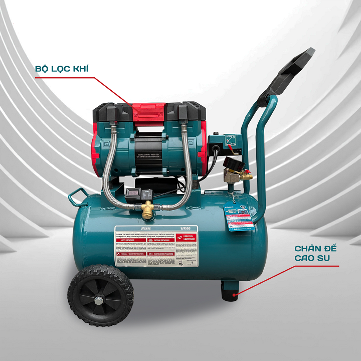 Máy nén khí không dầu tốc nhanh siêu êm 1875W NAKAWA NKBH2530PLUS 30L