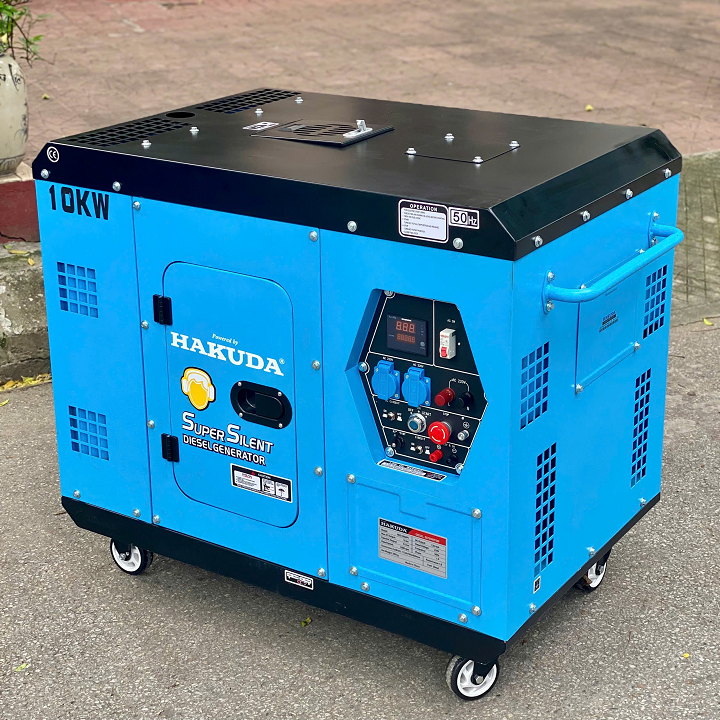 Máy phát điện chạy dầu 10kw HAKUDA HKD10000P3 chống ồn 3 pha