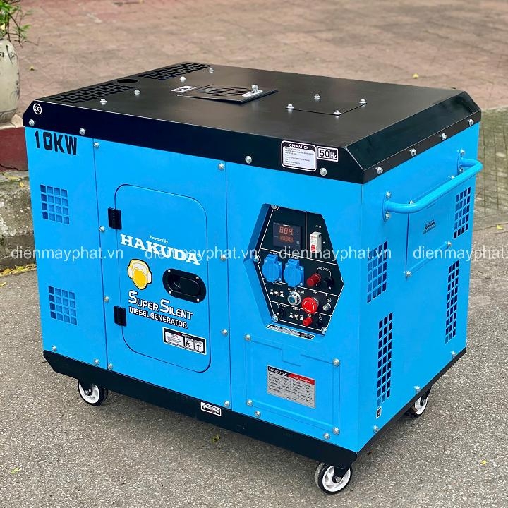 Máy phát điện chạy dầu cách âm HAKUDA HKD10000P1 10KW