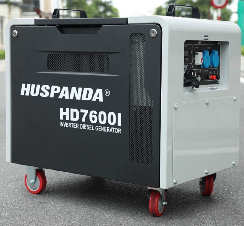 Máy phát điện chạy dầu HUSPANDA 6KW HD7600I inverter siêu cách âm