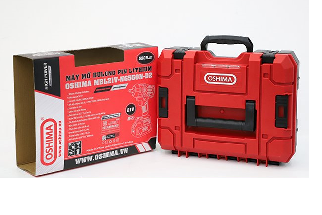 Máy Mở Bu Lông Pin Lithium Oshima MBL21V-NG800N-D1 (Đã Bao Gồm Pin, Sạc)