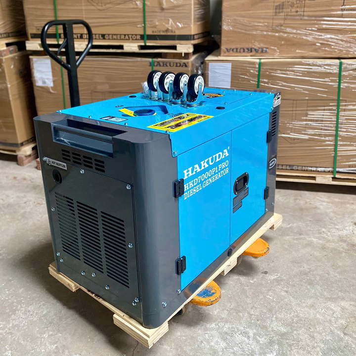 Máy phát điện chạy dầu HAKUDA HKD7000P1 PRO 7KW siêu cách âm