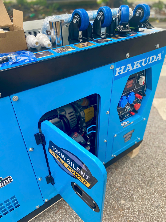 Máy phát điện chạy dầu diesel 10KW HAKUDA HKD10000P1