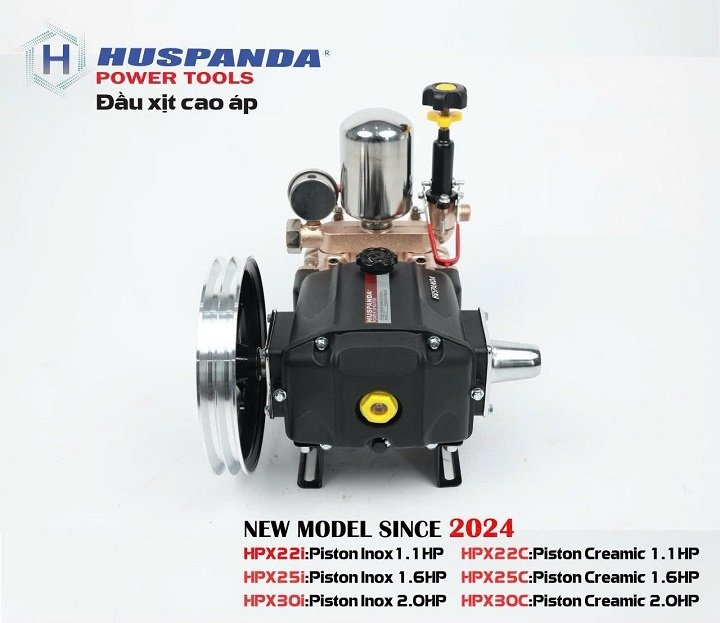 Đầu Phun Xịt 1.5Hp Huspanda HPX-25C Piston Sứ