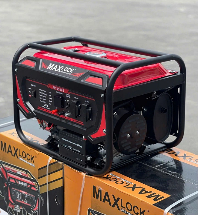 Máy phát điện gia đình 3KW chạy xăng MAXLOCK MS3500E có đề