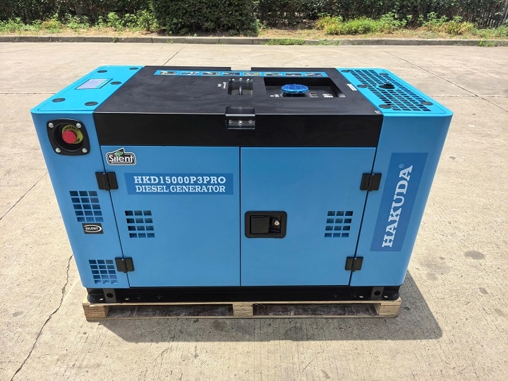Máy phát điện chạy dầu HAKUDA HKD15000P3 PRO 15KW siêu cách âm
