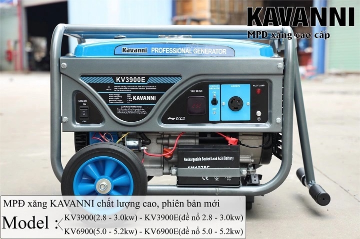 Máy phát điện chạy xăng KAVANNI 5KW KV6900E có đề