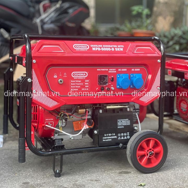 Máy phát điện gia đình OSHIMA MPD5000D 5KW đề