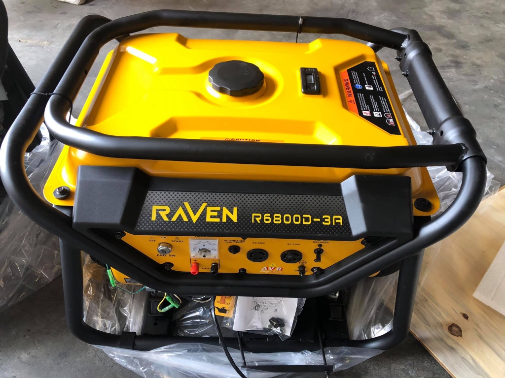 Máy Phát Điện Chạy Xăng Raven 5Kw R6800D-3A Đề