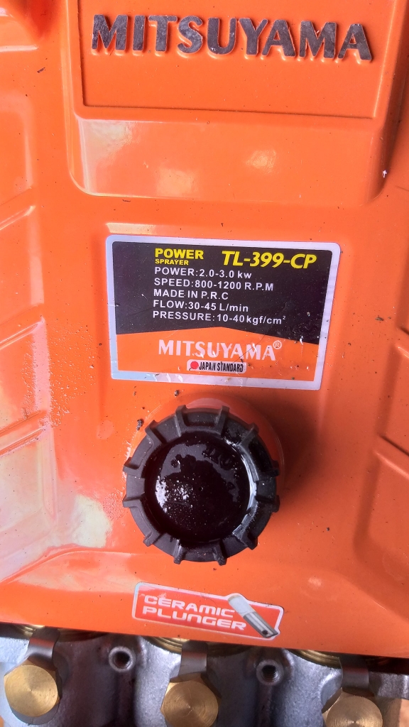 Đầu Xịt Áp Lực Mitsuyama 2HP TL-399-ACP Tự Động Piston Sứ