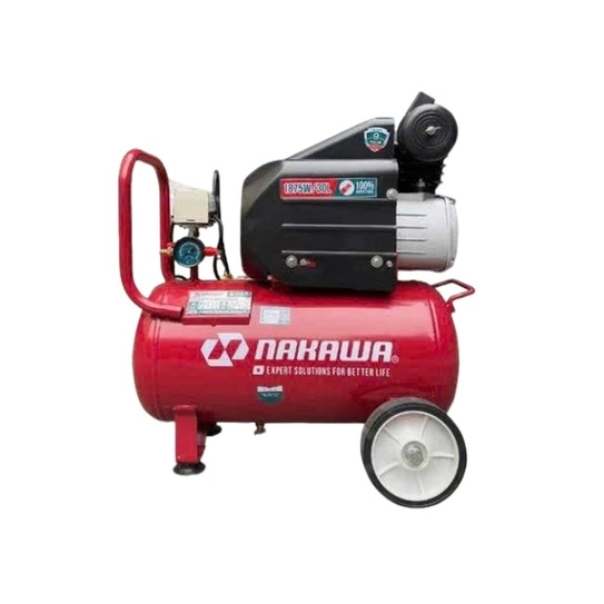 Máy nén khí đầu liền 2 tụ 2.5HP NAKAWA NK2T2530E 30L