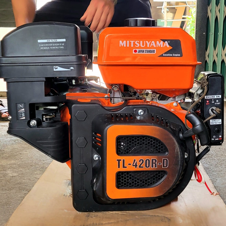 Máy nổ chạy xăng MITSUYAMA 16HP TL-420R-D đề