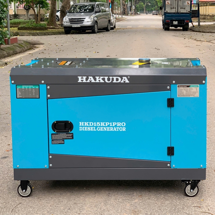 Máy phát điện chạy dầu diesel 15KW HAKUDA HKD15KP1PRO có đề