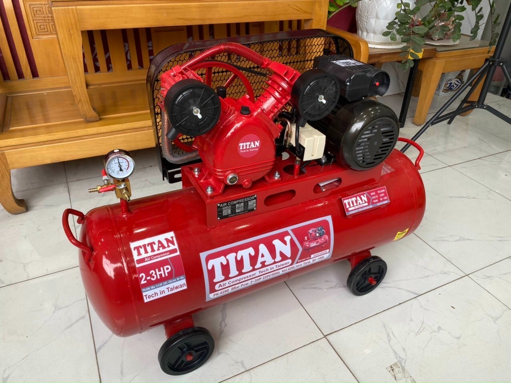 Máy Nén Khí Dây Đai Titan 1.5Hp 70L PK-0260