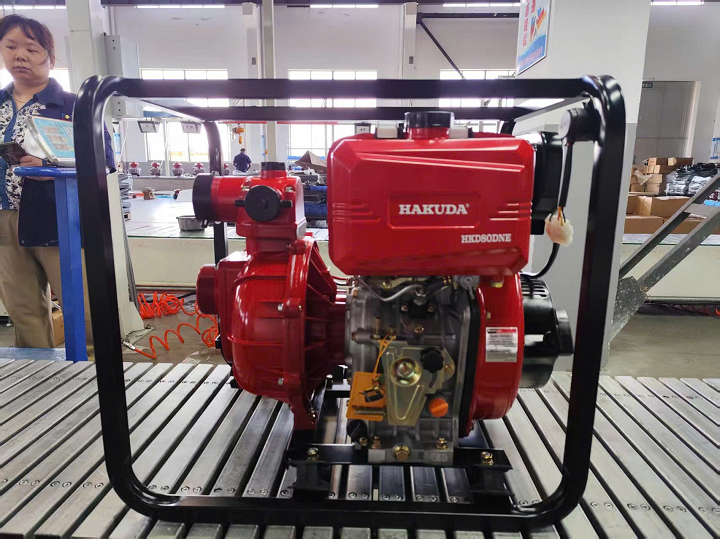 Máy bơm nước chạy dầu cao áp HAKUDA HKD80DNE 6.6KW