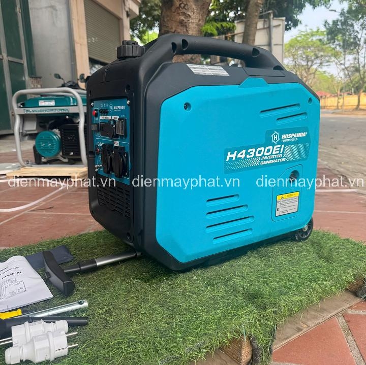 Máy phát điện gia đình dùng xăng HUSPANDA 3.8kW H4300EI siêu cách âm