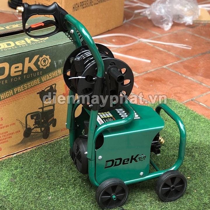 Máy Rửa Xe Gia Đình DDeko 3400W DK-3400 Rulo Cuốn