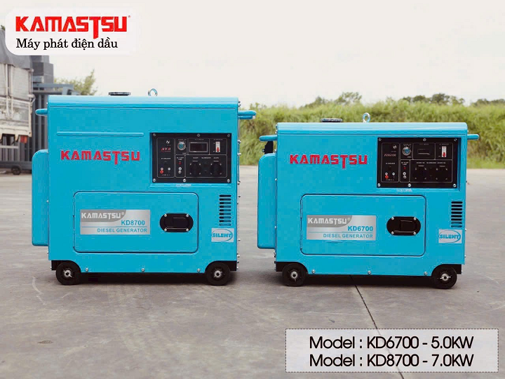 Máy phát điện chạy dầu KAMASTSU 5KW KD6700