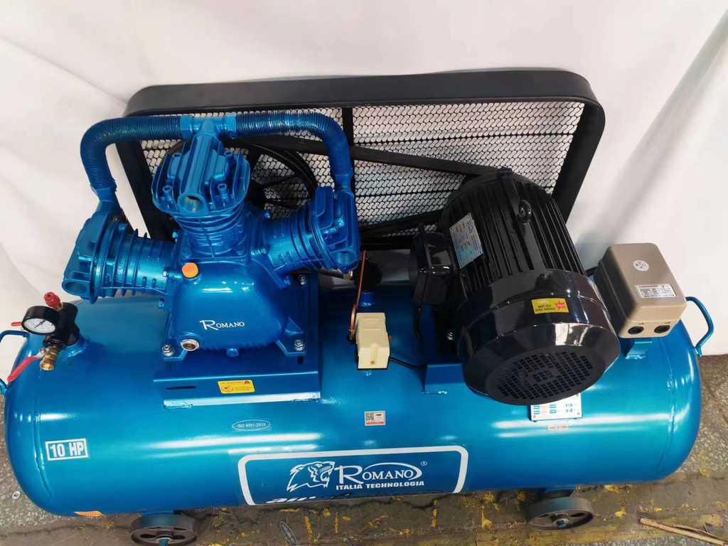 Máy nén khí dây đai 10HP 340L ROMANO RM210