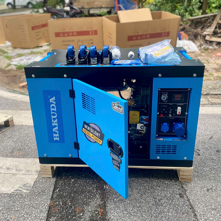 Máy phát điện chạy dầu 8KW HAKUDA HKD8000P1 đề