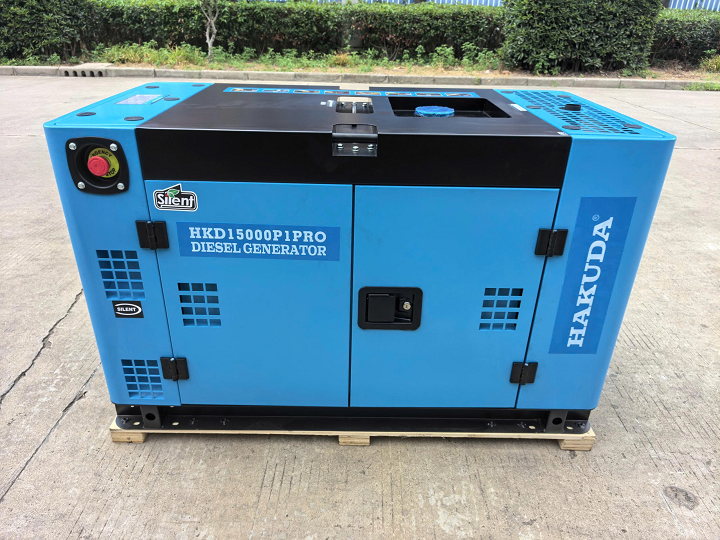 Máy phát điện chạy dầu HAKUDA HKD15000P1 PRO 15KW siêu cách âm