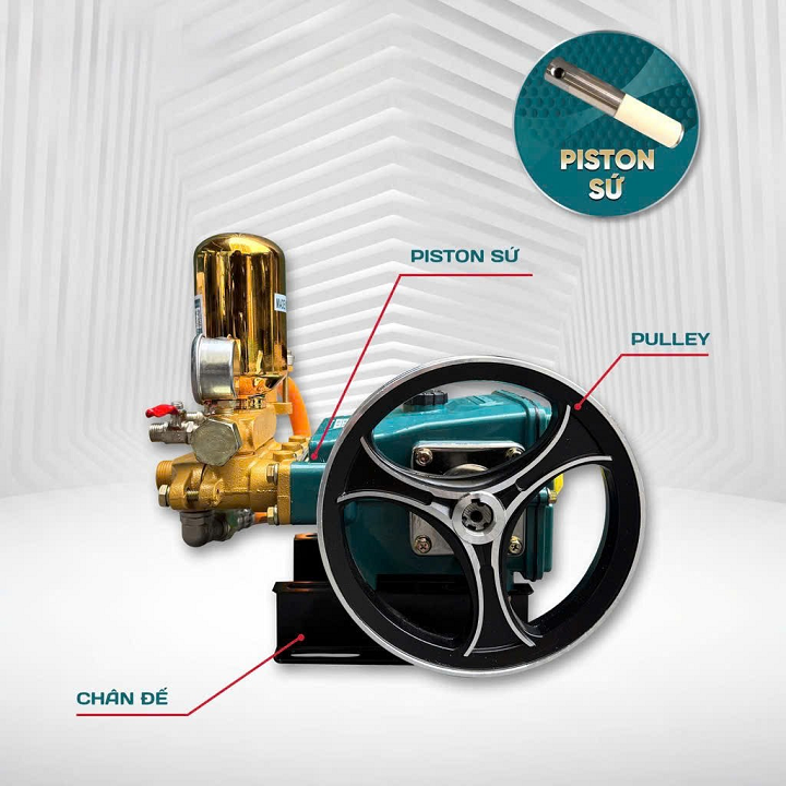 Đầu phun xịt áp lực 2HP NAKAWA NK-338SU sứ