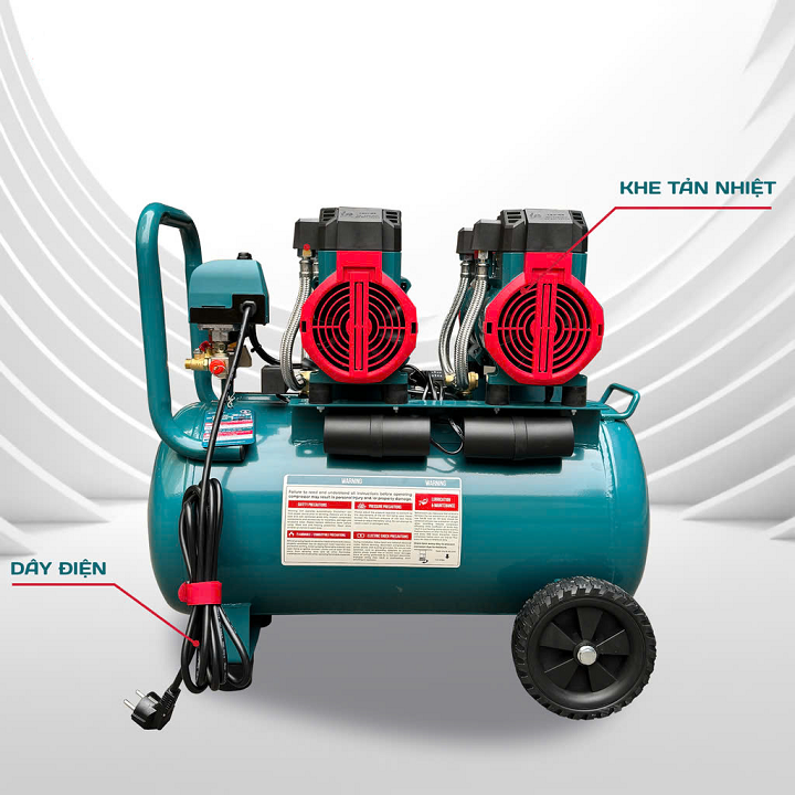 Máy nén khí không dầu tốc nhanh siêu êm 3750W NAKAWA NKBH5050PLUS 50L