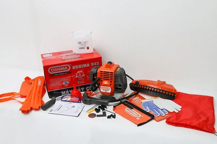 Máy cắt cỏ 2 thì OSHIMA 543 1.65KW cam xám
