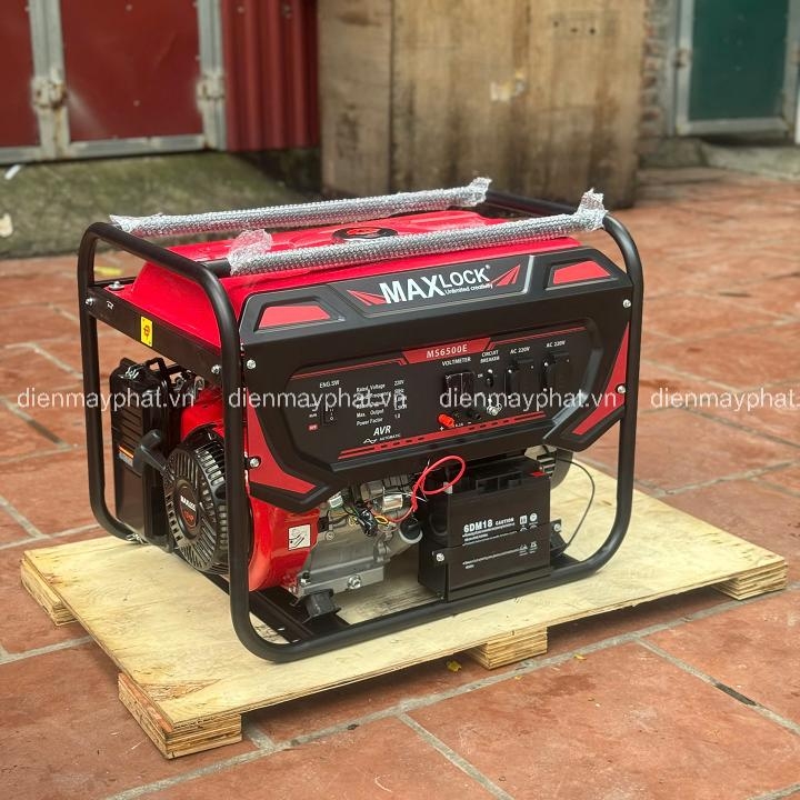 Máy phát điện chạy xăng MAXLOCK MS6500E 5KW có đề