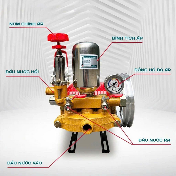 Đầu phun xịt áp lực NAKAWA 2HP NK-2244