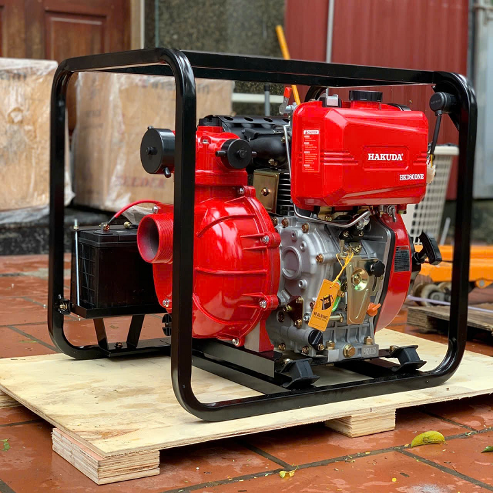 Máy bơm nước cứu hỏa chạy dầu HAKUDA HKD80DNE 6.6KW