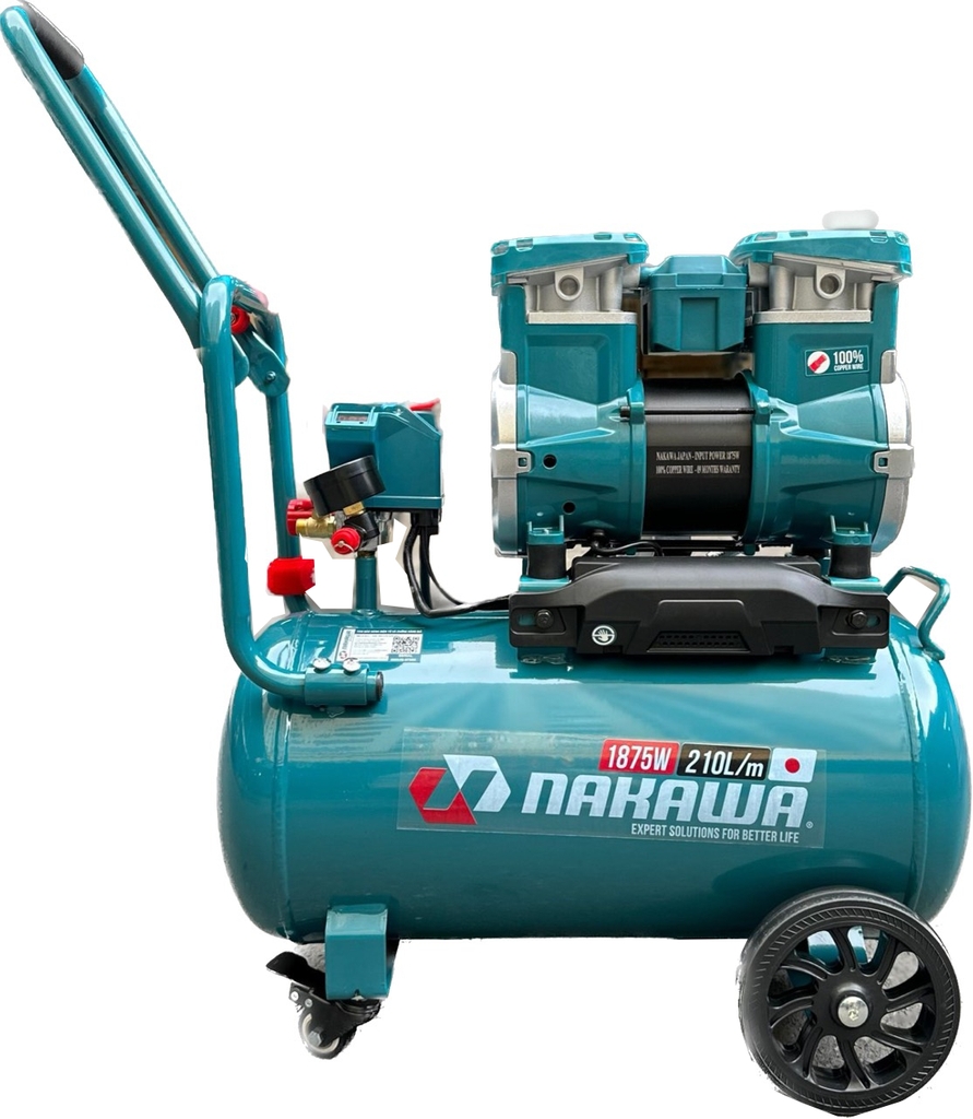 Máy nén khí không dầu NAKAWA 1350W NKBH1826PRO 26L