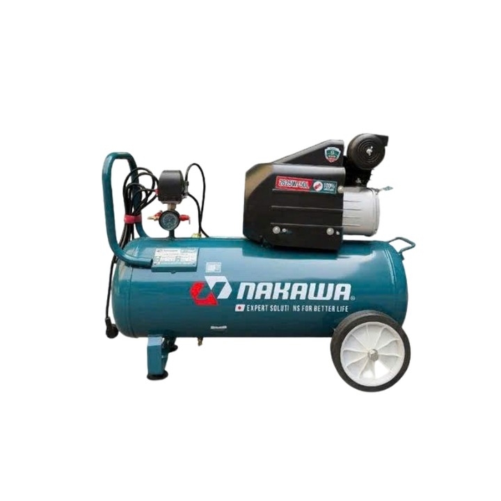 Máy nén khí đầu liền 2 tụ 3.5HP NAKAWA NK2T3550PRO 50L