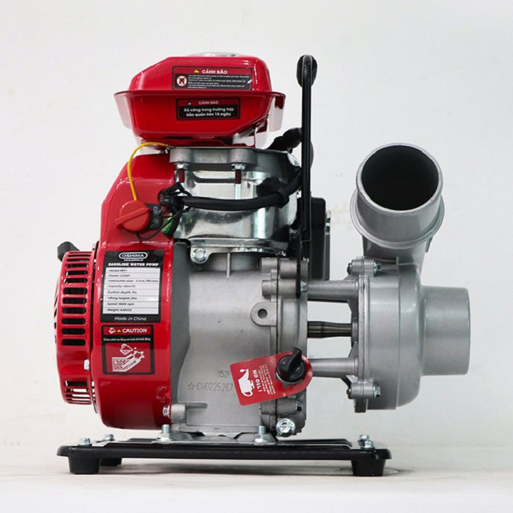 Máy bơm ruộng chạy xăng OSHIMA OS50-152F 2.5HP đỏ 4 thì