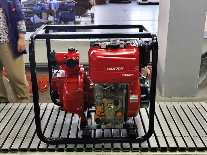 Máy bơm nước chạy dầu cao áp HAKUDA HKD80DNE 6.6KW