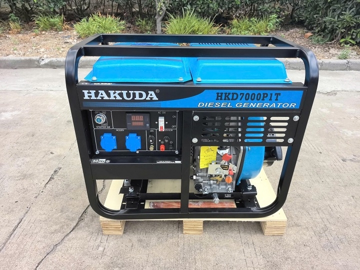 Máy phát điện chạy dầu HAKUDA 7KW HKD7000P1T