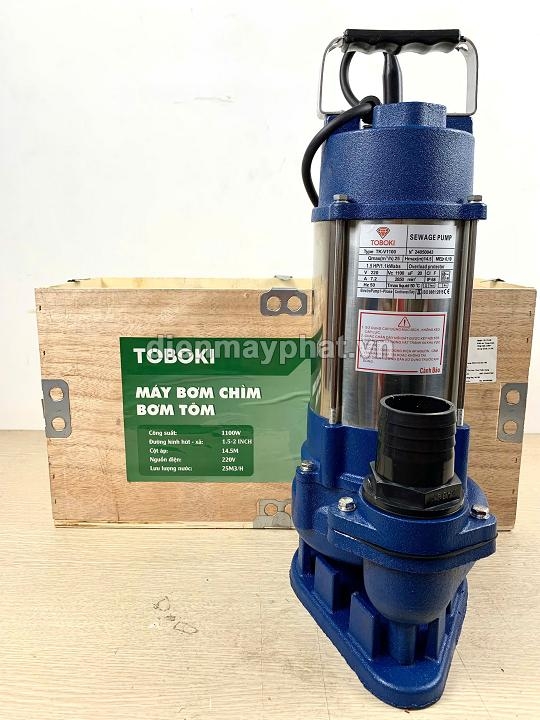 Máy bơm tõm thả chìm nước thải TOBOKI 1100W TK-V1100