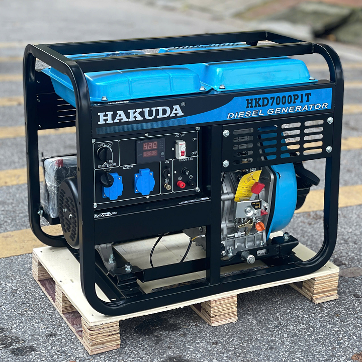Máy phát điện chạy dầu HAKUDA 7KW HKD7000P1T