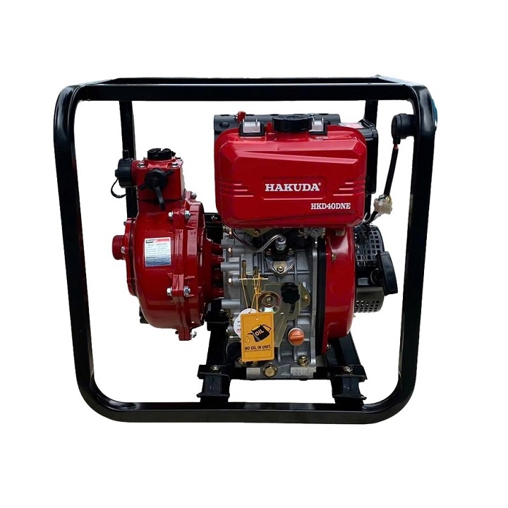Máy bơm nước chạy dầu cao áp 4KW HAKUDA HKD40DNE có đề